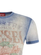 Diesel Blue Cotton T-Shirt Diesel