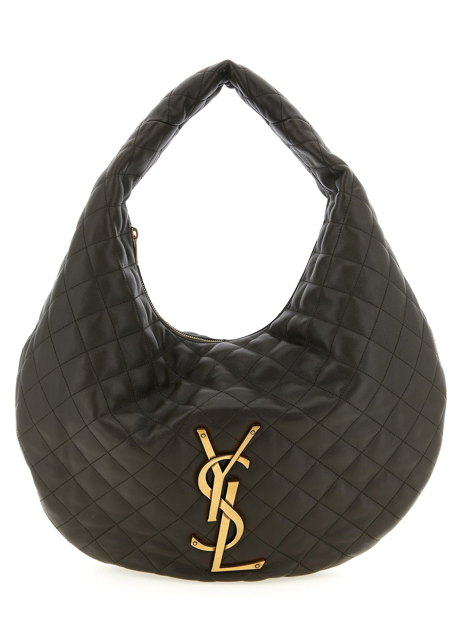 Saint Laurent Brown Lamb Leather Shoulder Bag Saint Laurent