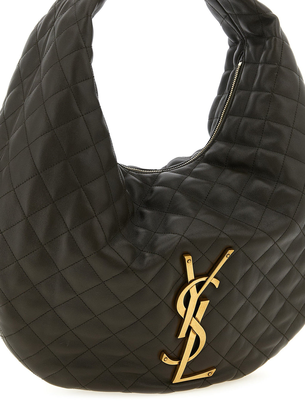 Saint Laurent Brown Lamb Leather Shoulder Bag Saint Laurent