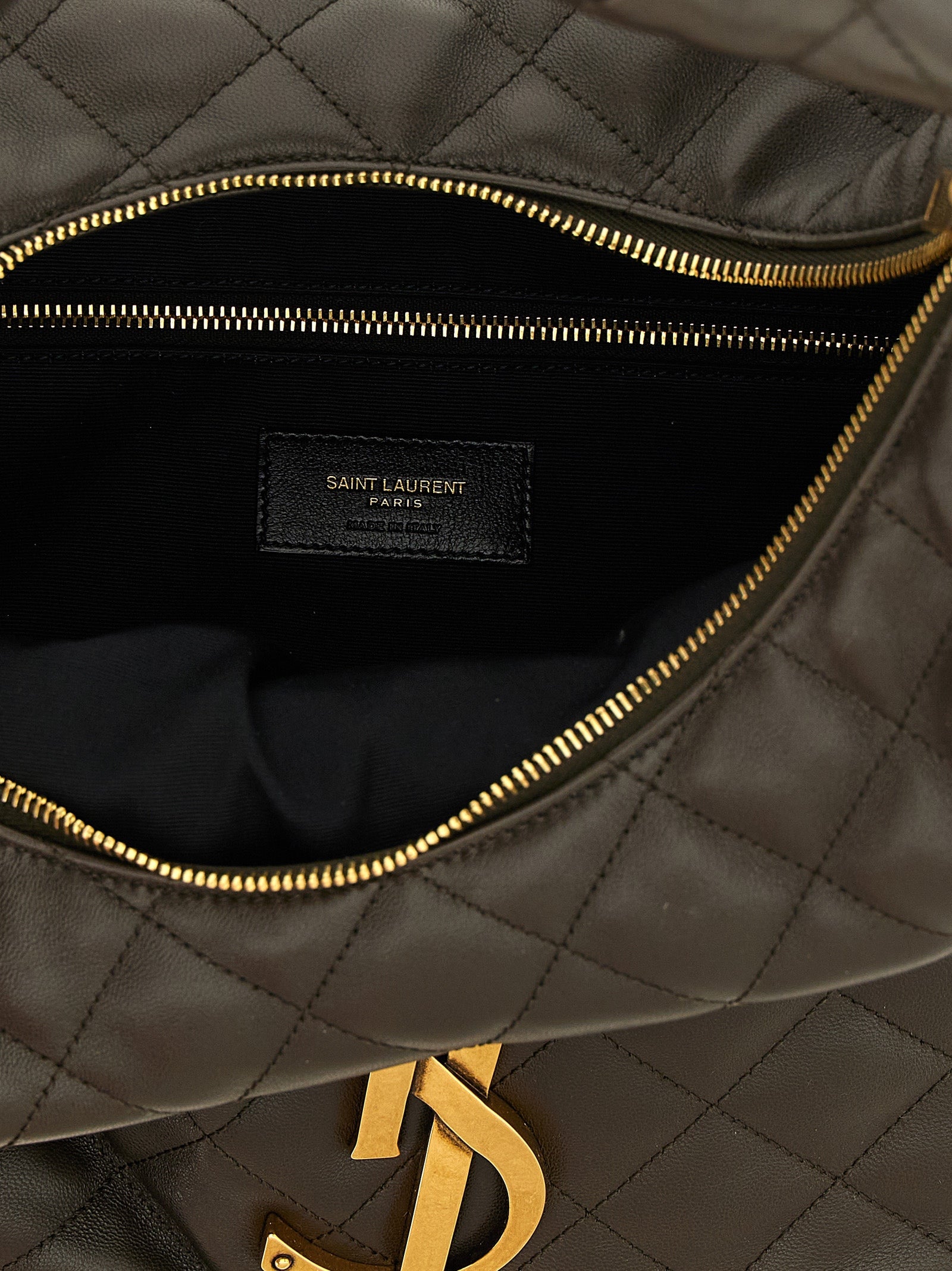 Saint Laurent Brown Lamb Leather Shoulder Bag Saint Laurent