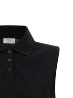 Saint Laurent Black Cotton Polo Shirt Saint Laurent