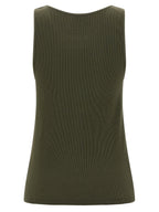 Saint Laurent Bicolor Cotton Tank Tops Saint Laurent
