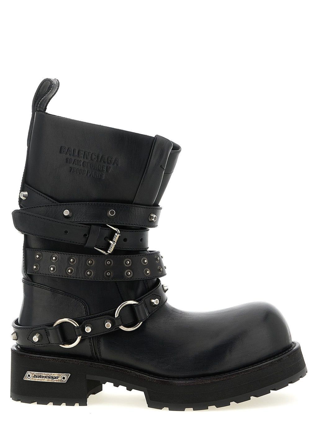 Balenciaga Black Calfskin Ankle Boots Balenciaga