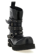 Balenciaga Black Calfskin Ankle Boots Balenciaga