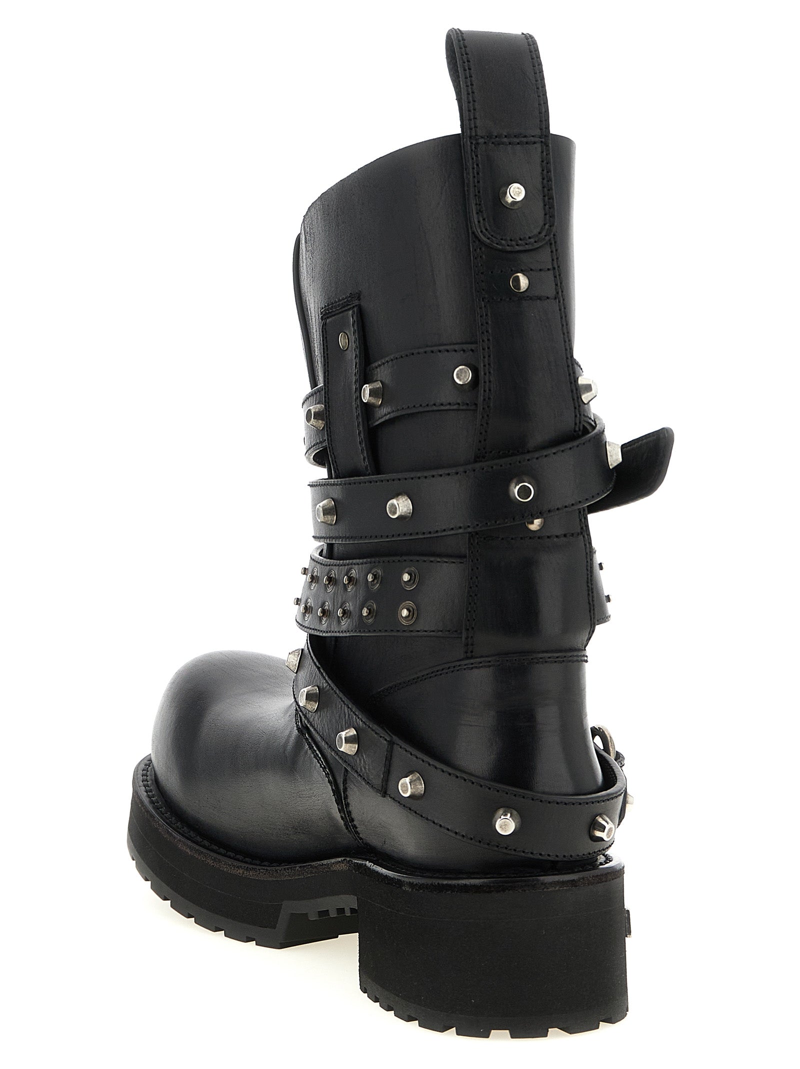 Balenciaga Black Calfskin Ankle Boots Balenciaga