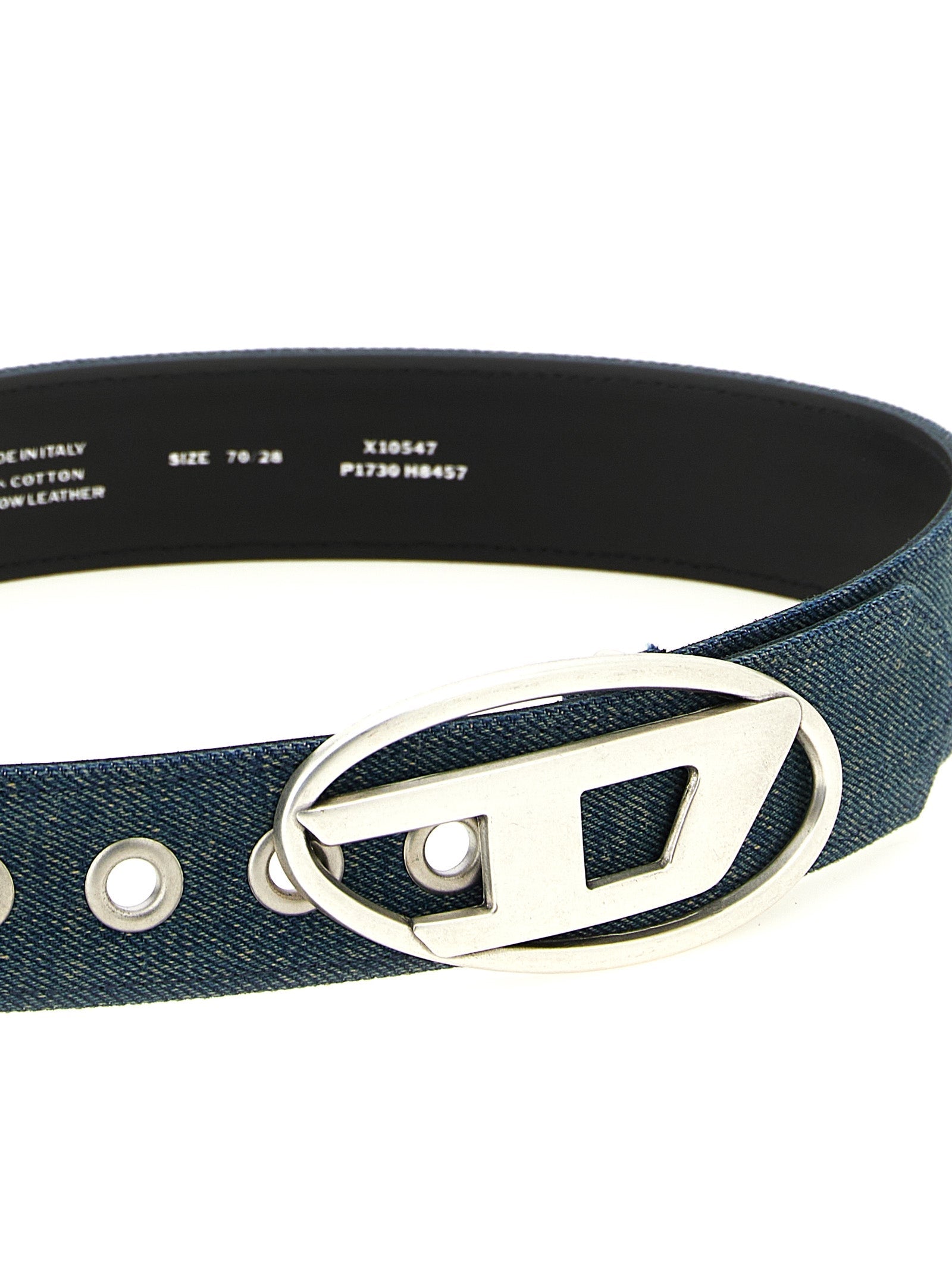 Diesel Blue Cotton Regular Belt Diesel