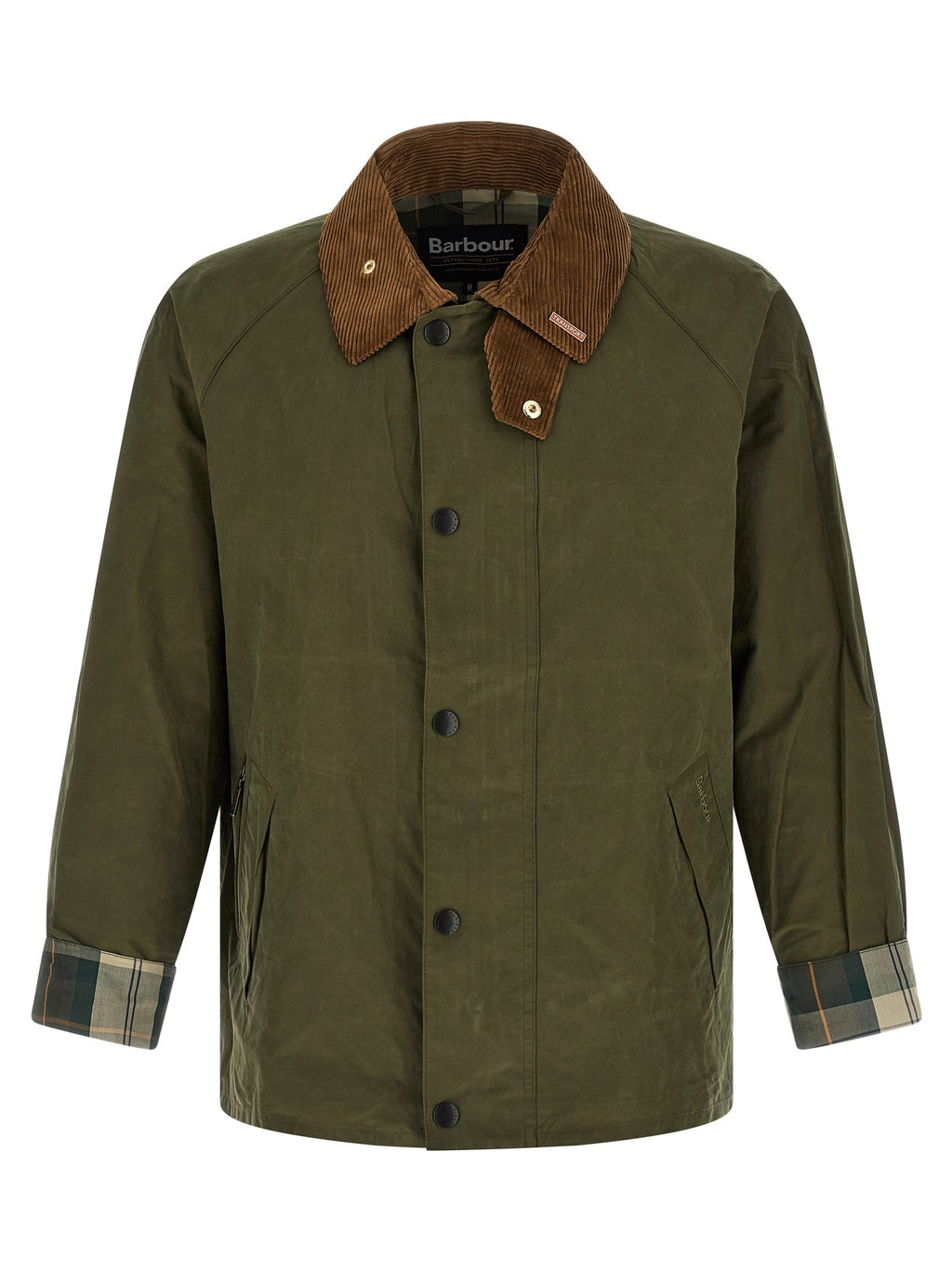 Barbour Bicolor Cotton Full-Length Jacket Barbour