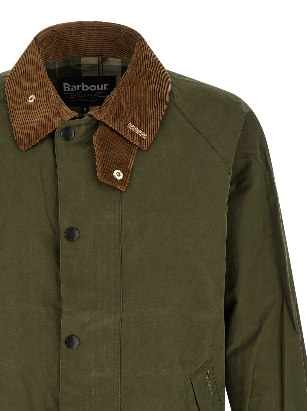 Barbour Bicolor Cotton Full-Length Jacket Barbour