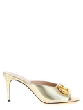 Valentino Garavani Gold Goatskin Stiletto Heel Sandals Valentino Garavani