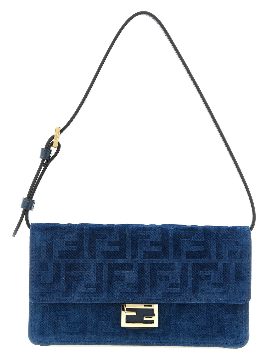 Fendi Blue Cotton Cardholder Fendi