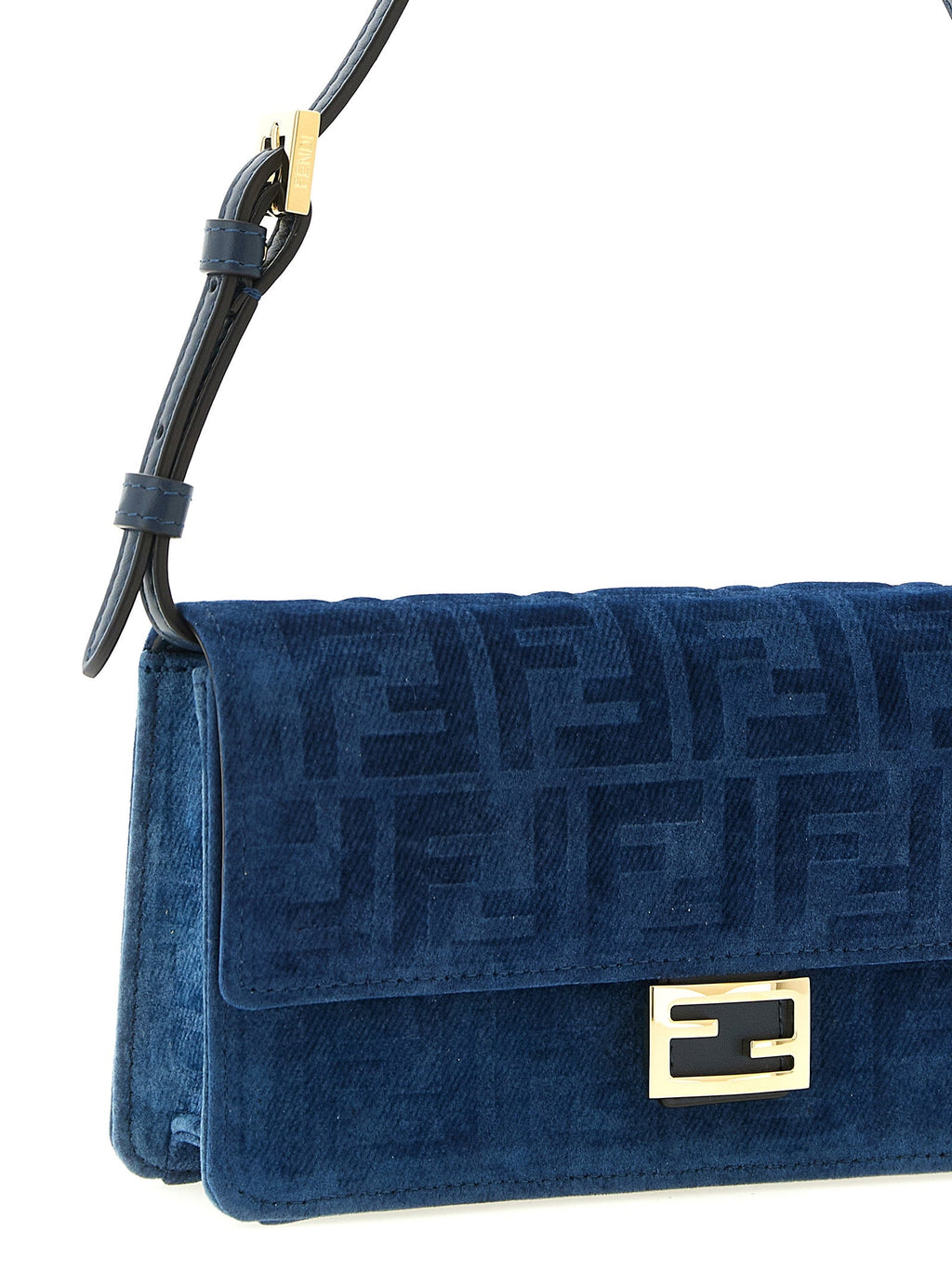 Fendi Blue Cotton Cardholder Fendi