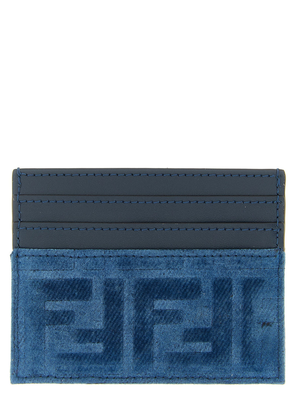 Fendi Blue Cotton Cardholder Fendi