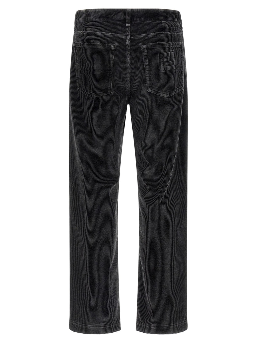 Fendi Gray Cotton Casual Pants Fendi