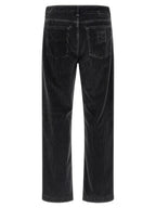 Fendi Gray Cotton Casual Pants Fendi