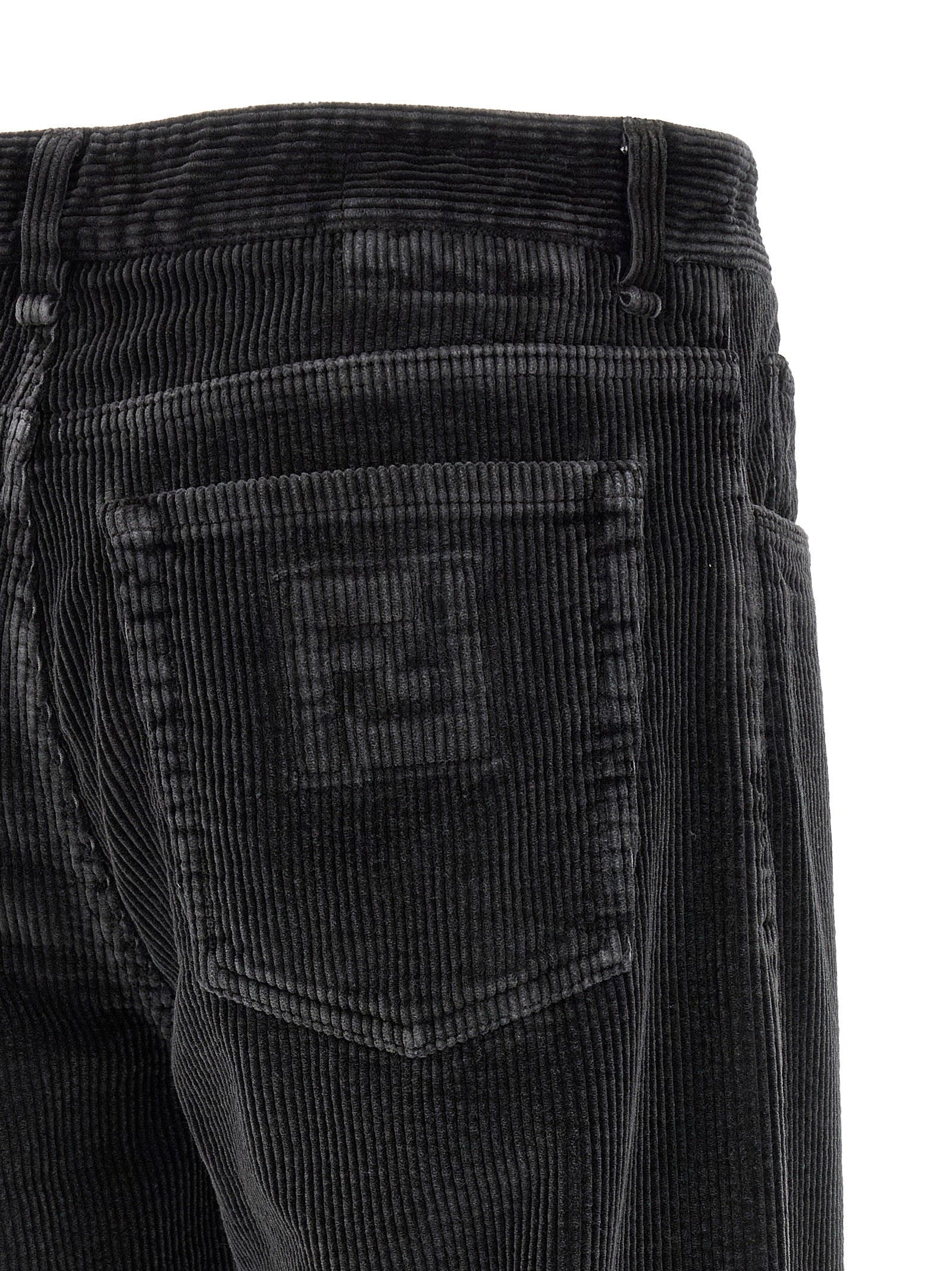Fendi Gray Cotton Casual Pants Fendi