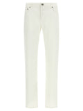 Jacob Cohen White Cotton Straight-Leg Jeans Jacob Cohen