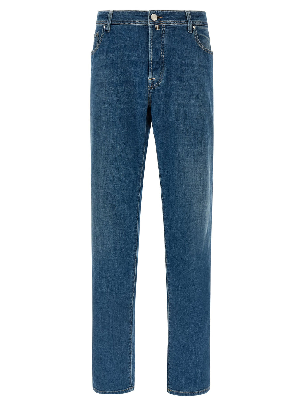 Jacob Cohen Blue Cotton Straight-Leg Jeans Jacob Cohen