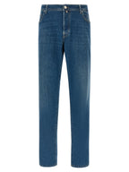 Jacob Cohen Blue Cotton Straight-Leg Jeans Jacob Cohen
