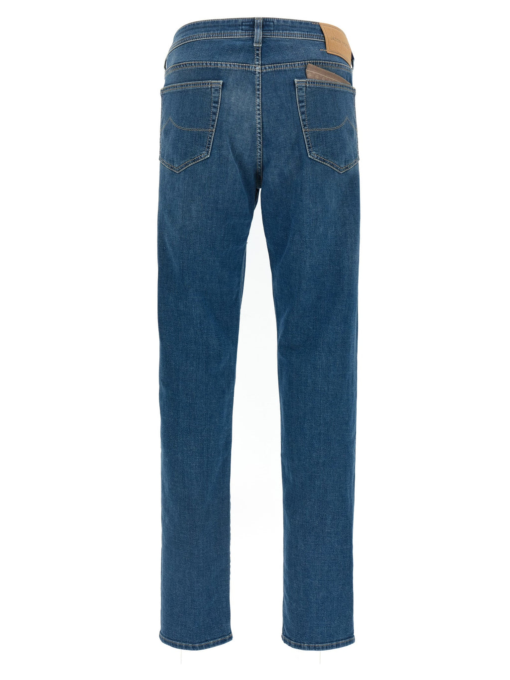 Jacob Cohen Blue Cotton Straight-Leg Jeans Jacob Cohen