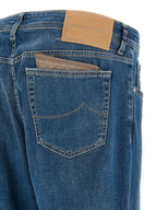 Jacob Cohen Blue Cotton Straight-Leg Jeans Jacob Cohen