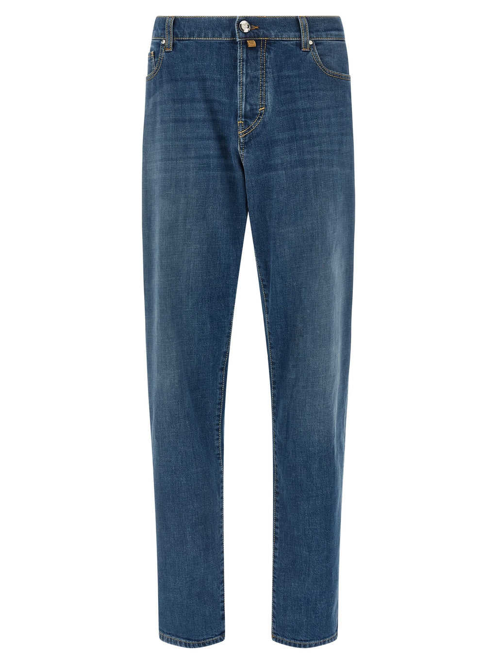 Jacob Cohen Blue Cotton Straight-Leg Jeans Jacob Cohen