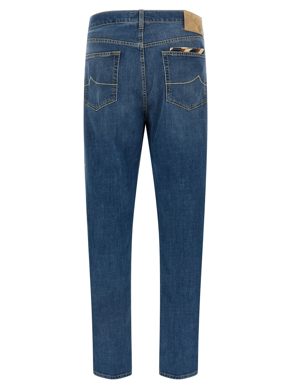 Jacob Cohen Blue Cotton Straight-Leg Jeans Jacob Cohen