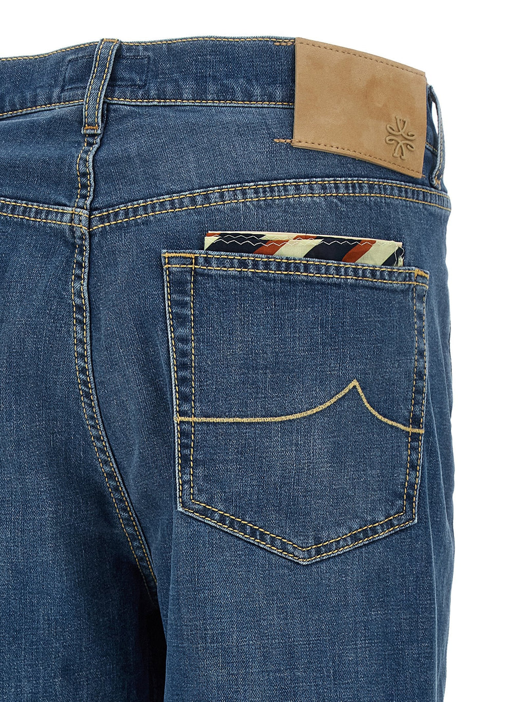Jacob Cohen Blue Cotton Straight-Leg Jeans Jacob Cohen