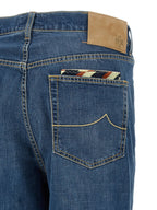 Jacob Cohen Blue Cotton Straight-Leg Jeans Jacob Cohen