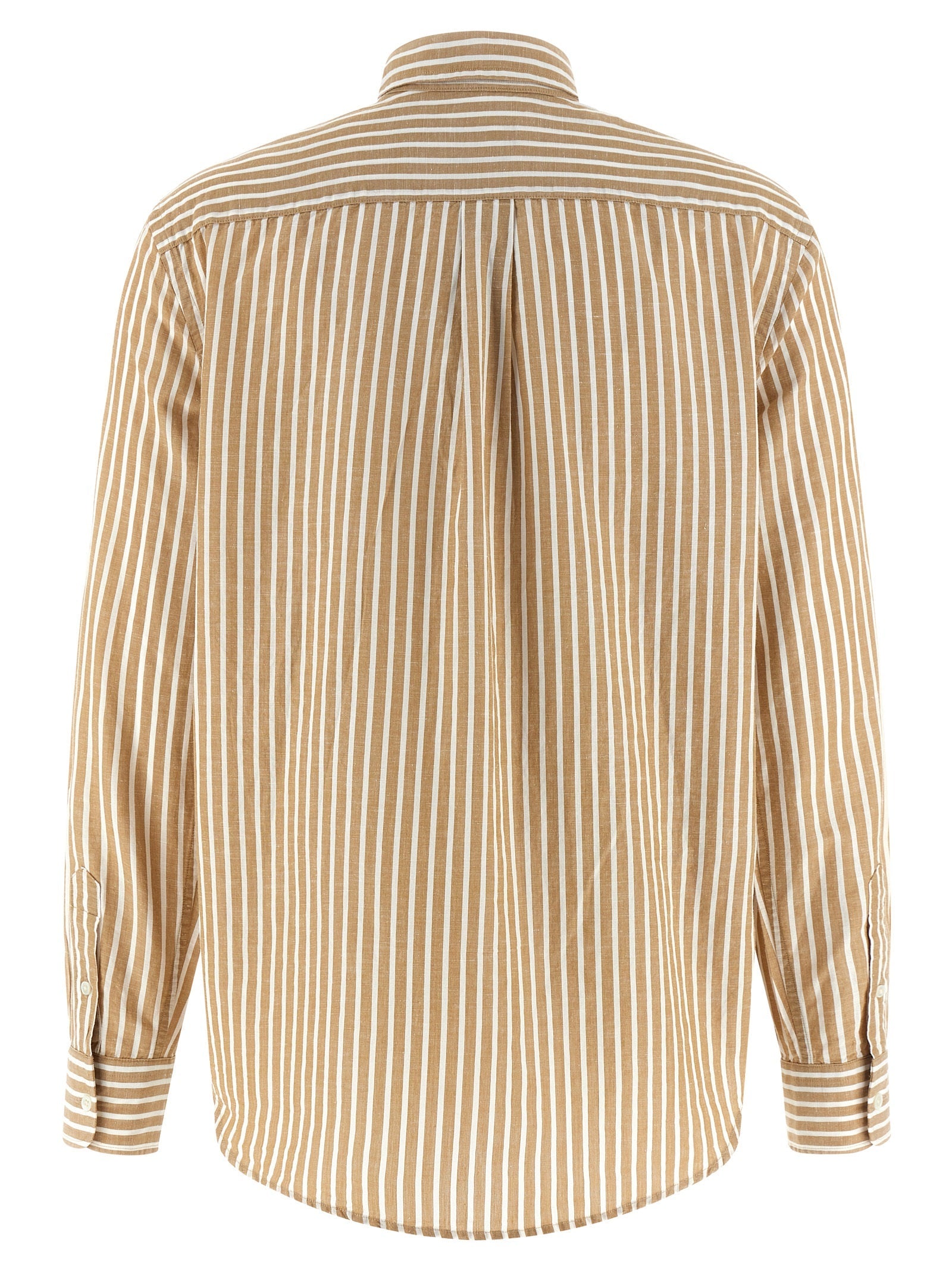 Polo Ralph Lauren Beige Cotton Blouse Polo Ralph Lauren