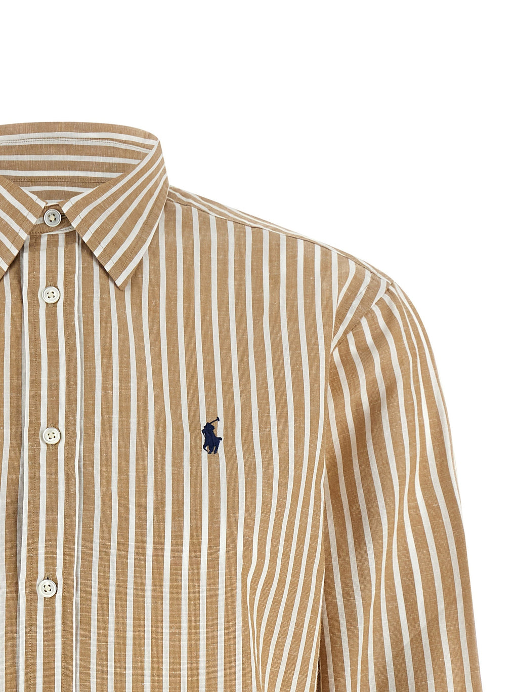 Polo Ralph Lauren Beige Cotton Blouse Polo Ralph Lauren
