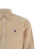 Polo Ralph Lauren Beige Cotton Blouse Polo Ralph Lauren
