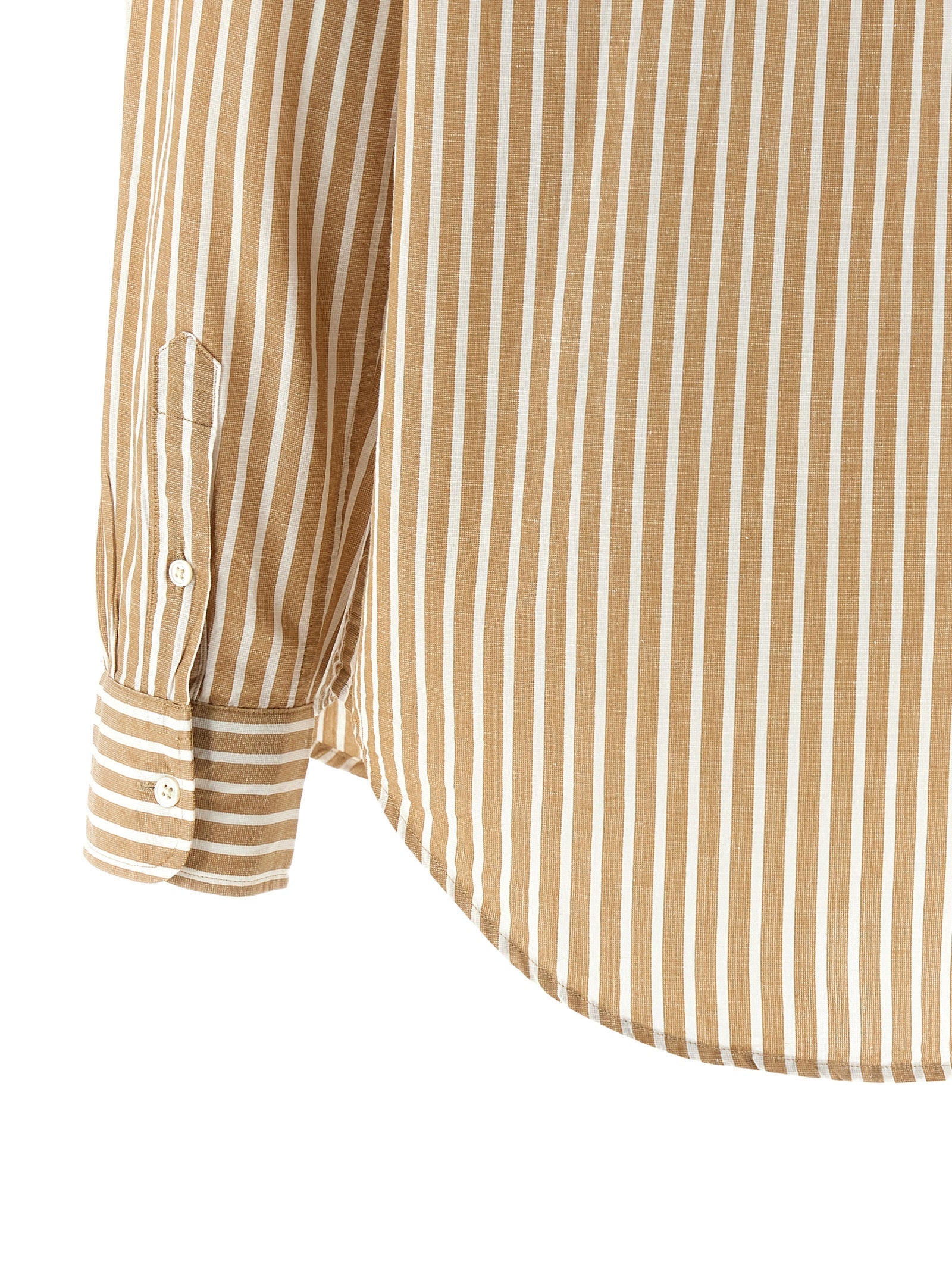 Polo Ralph Lauren Beige Cotton Blouse Polo Ralph Lauren