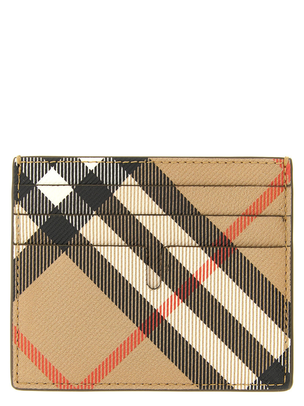Burberry Beige Polyethylene Cardholder Burberry