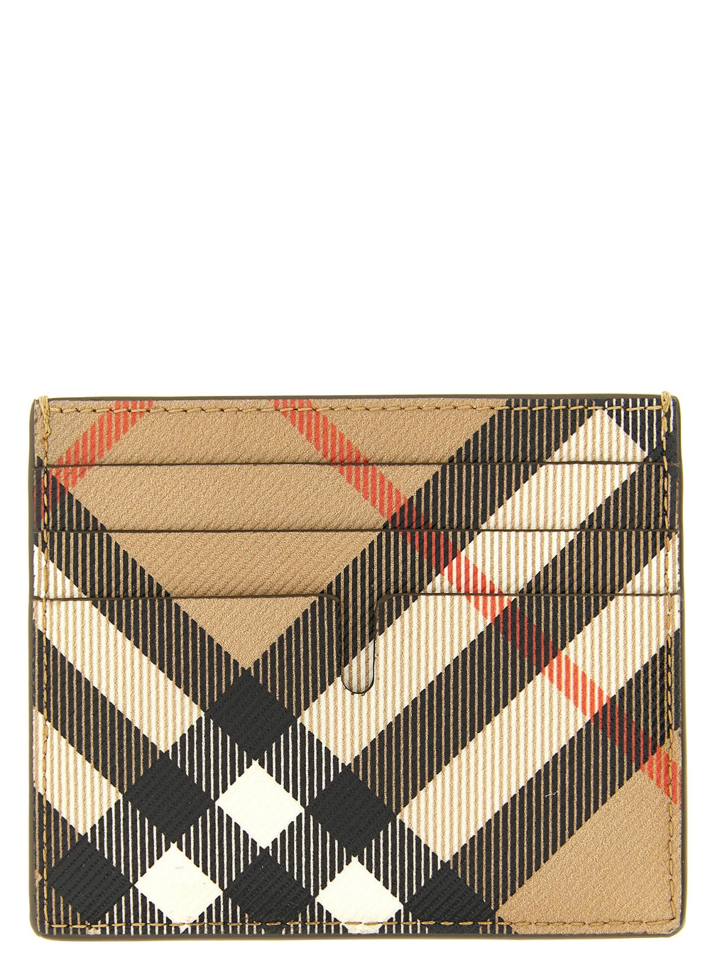 Burberry Beige Polyethylene Cardholder Burberry