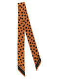 Valentino Garavani Brown Silk Foulard Valentino Garavani