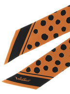 Valentino Garavani Brown Silk Foulard Valentino Garavani