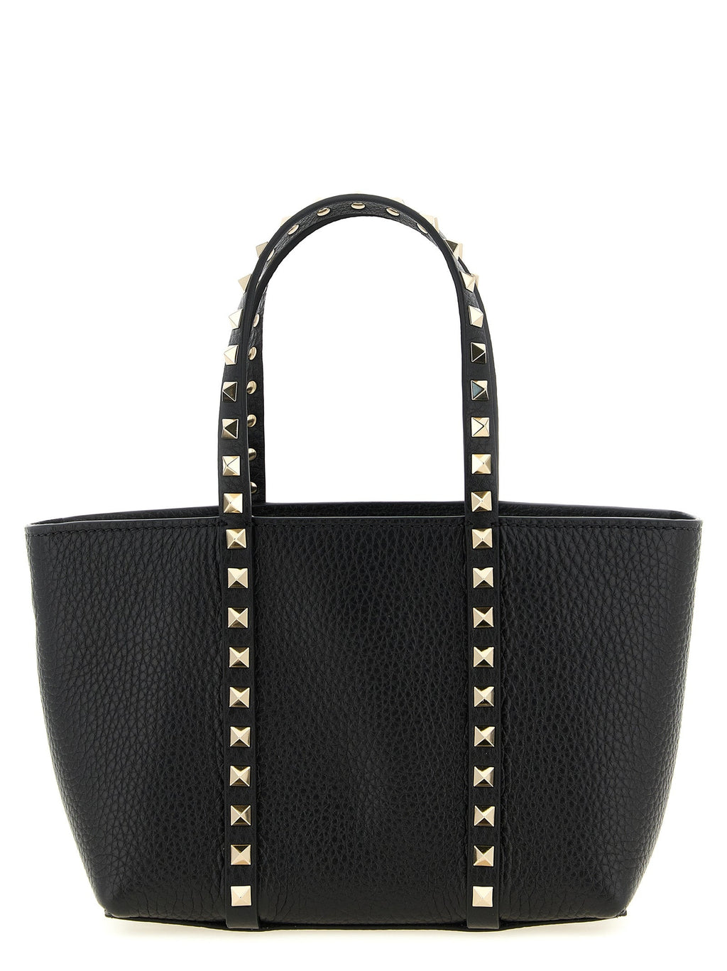 Valentino Garavani Black Calfskin Tote Bag Valentino Garavani