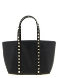 Valentino Garavani Black Calfskin Tote Bag Valentino Garavani