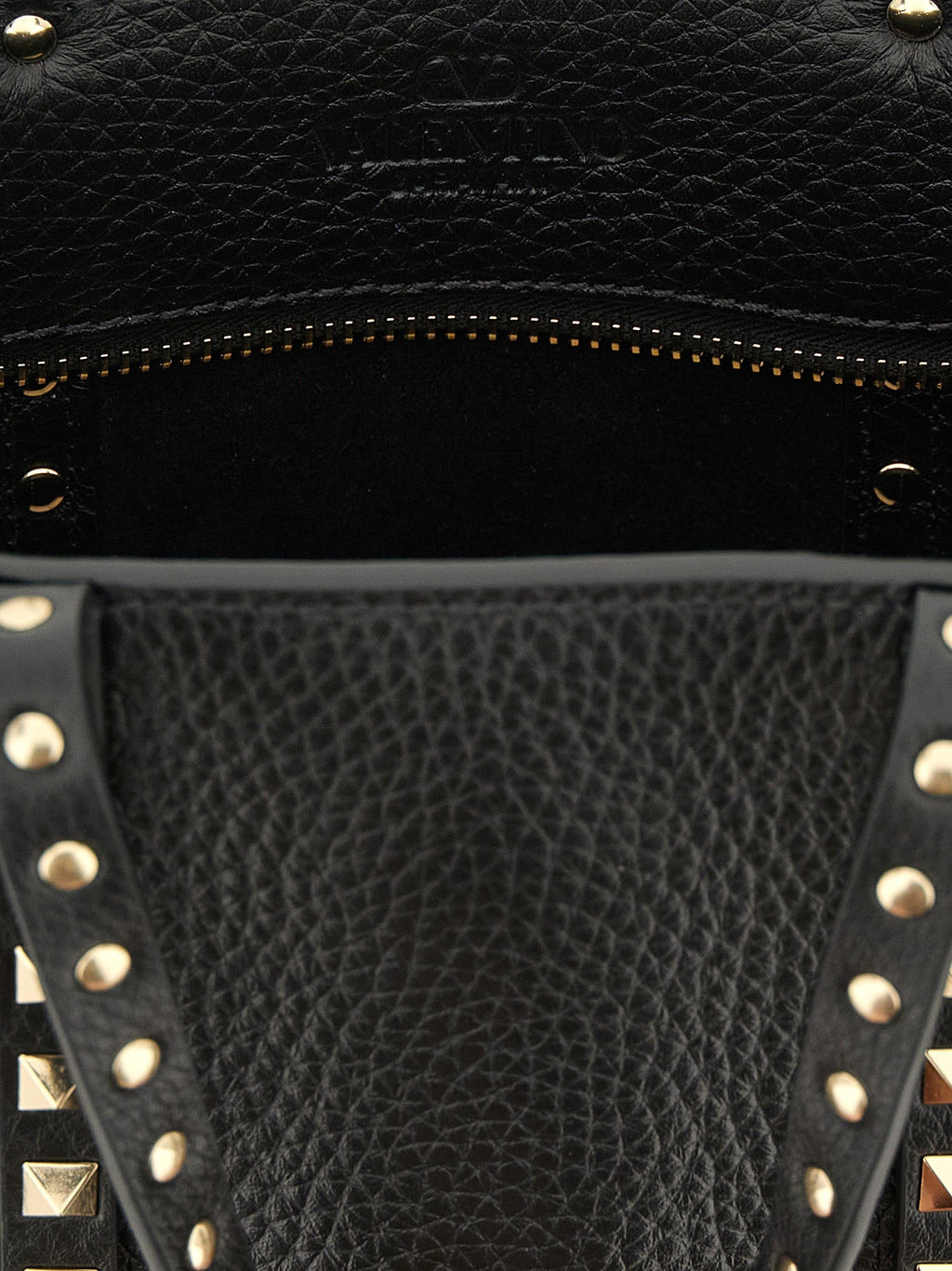 Valentino Garavani Black Calfskin Tote Bag Valentino Garavani