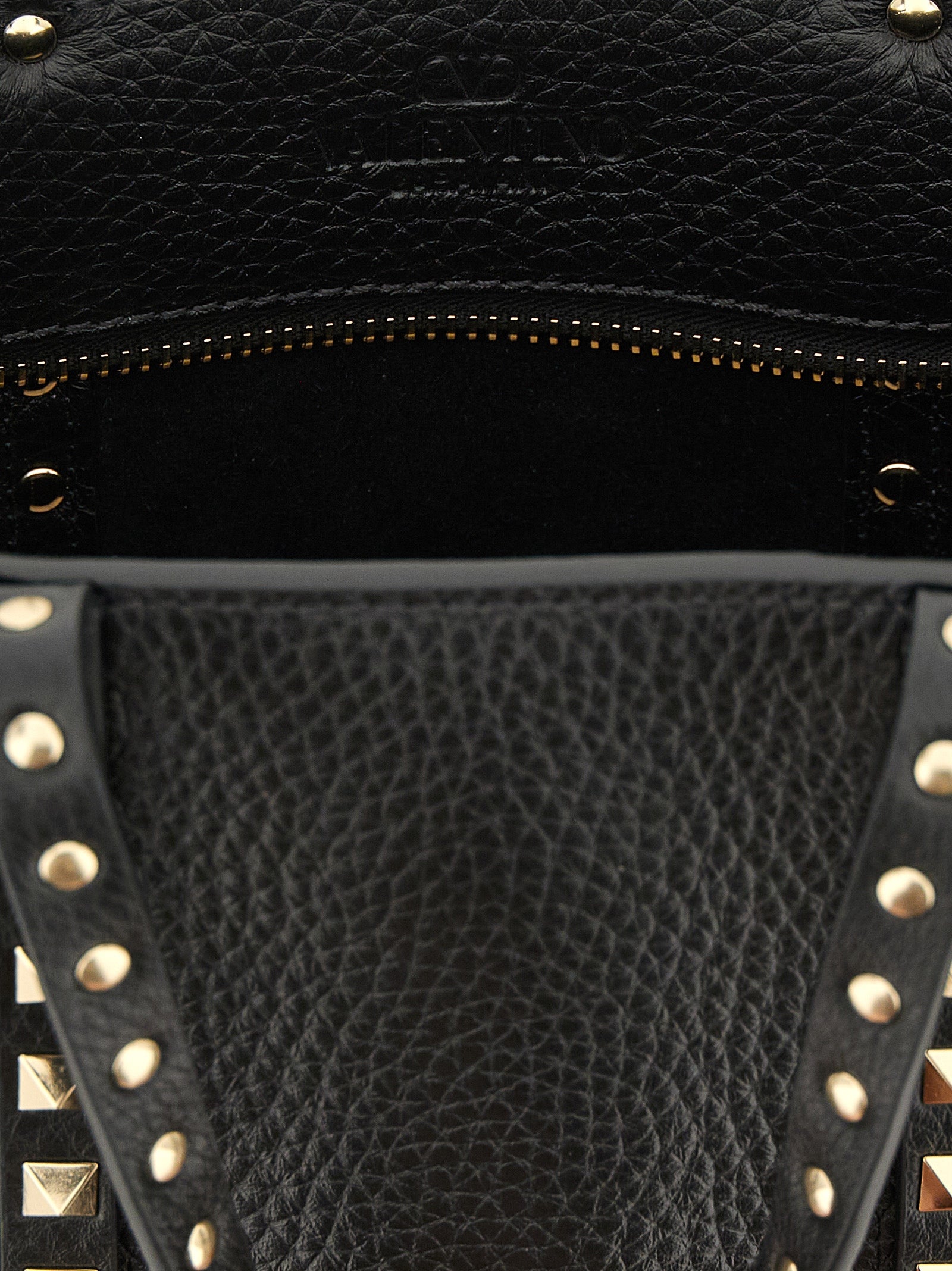 Valentino Garavani Black Calfskin Tote Bag Valentino Garavani