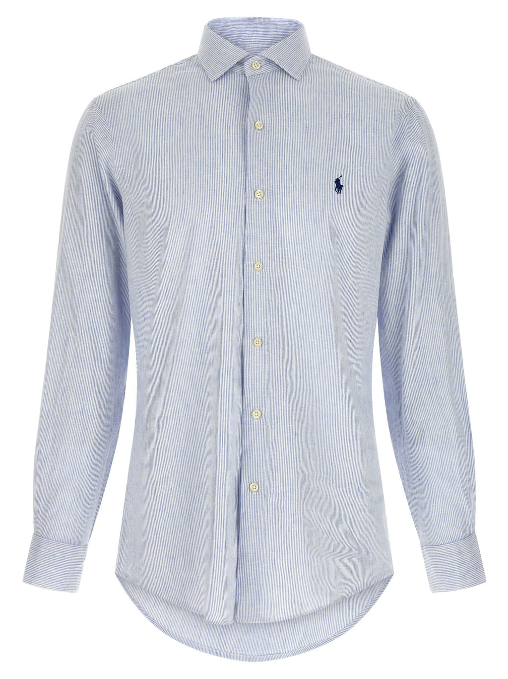 Polo Ralph Lauren Blue Linen Blouse Polo Ralph Lauren