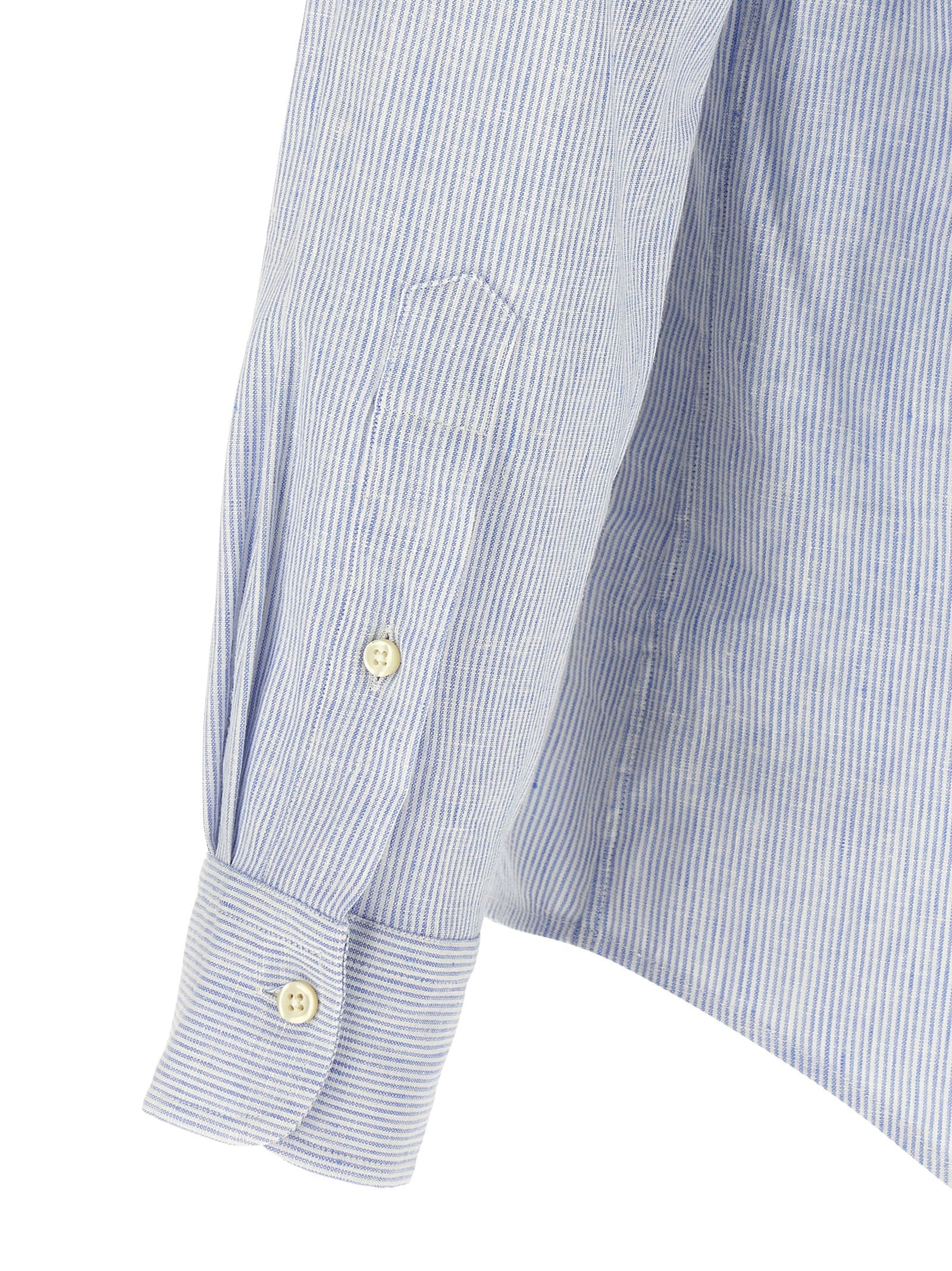 Polo Ralph Lauren Blue Linen Blouse Polo Ralph Lauren