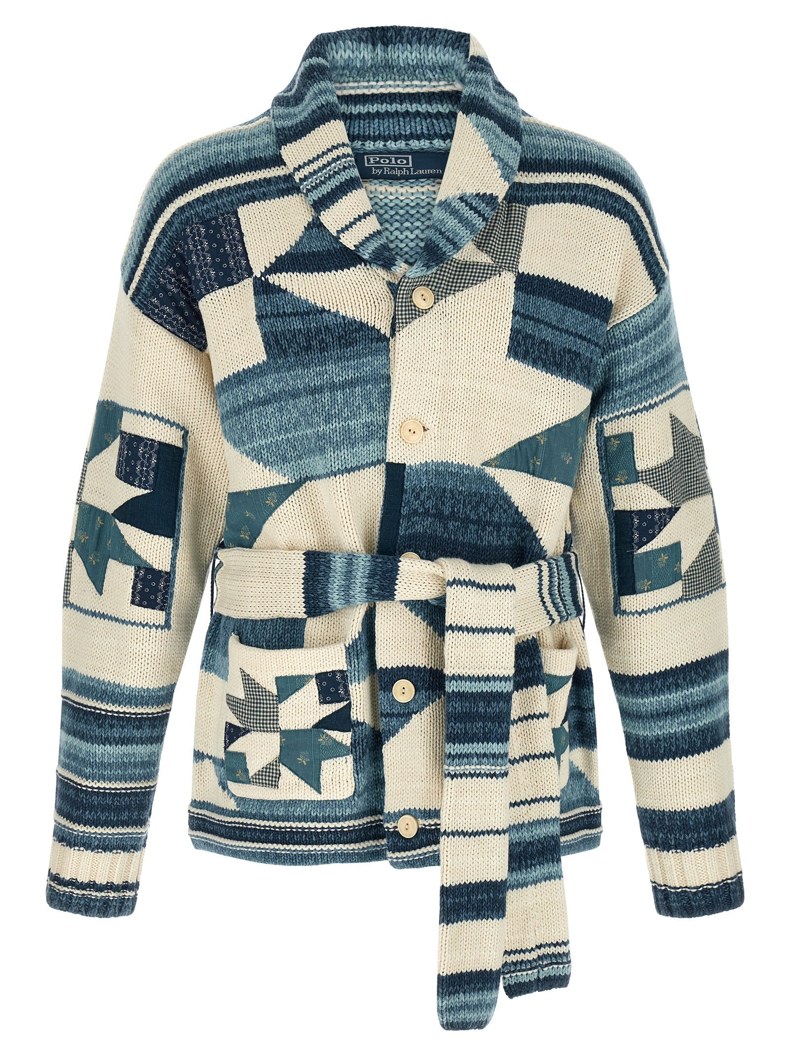 Polo Ralph Lauren Blue Cotton Cardigan Polo Ralph Lauren