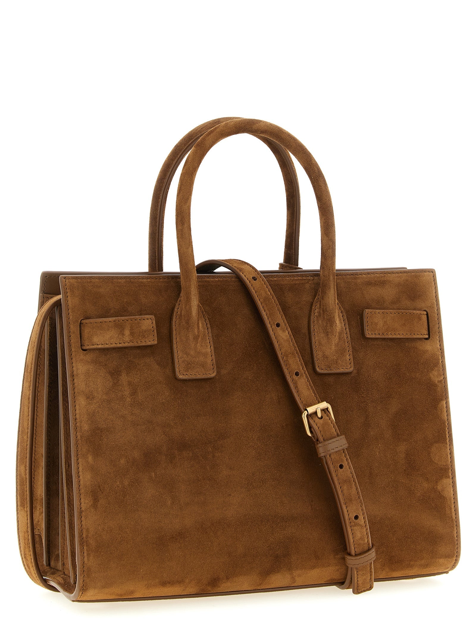 Saint Laurent Brown Calfskin Handbag Saint Laurent