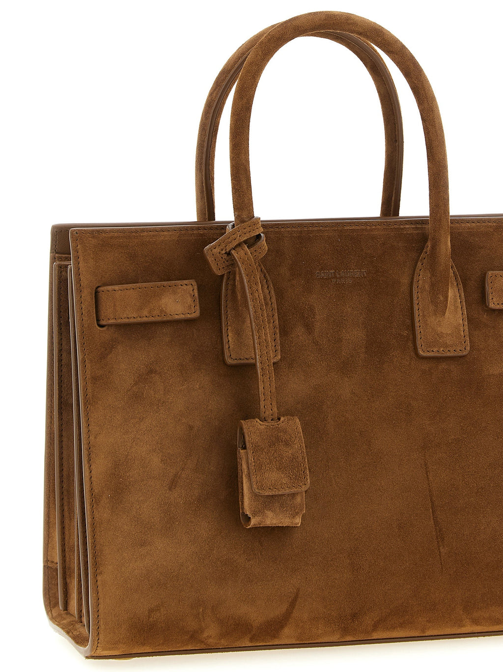 Saint Laurent Brown Calfskin Handbag Saint Laurent