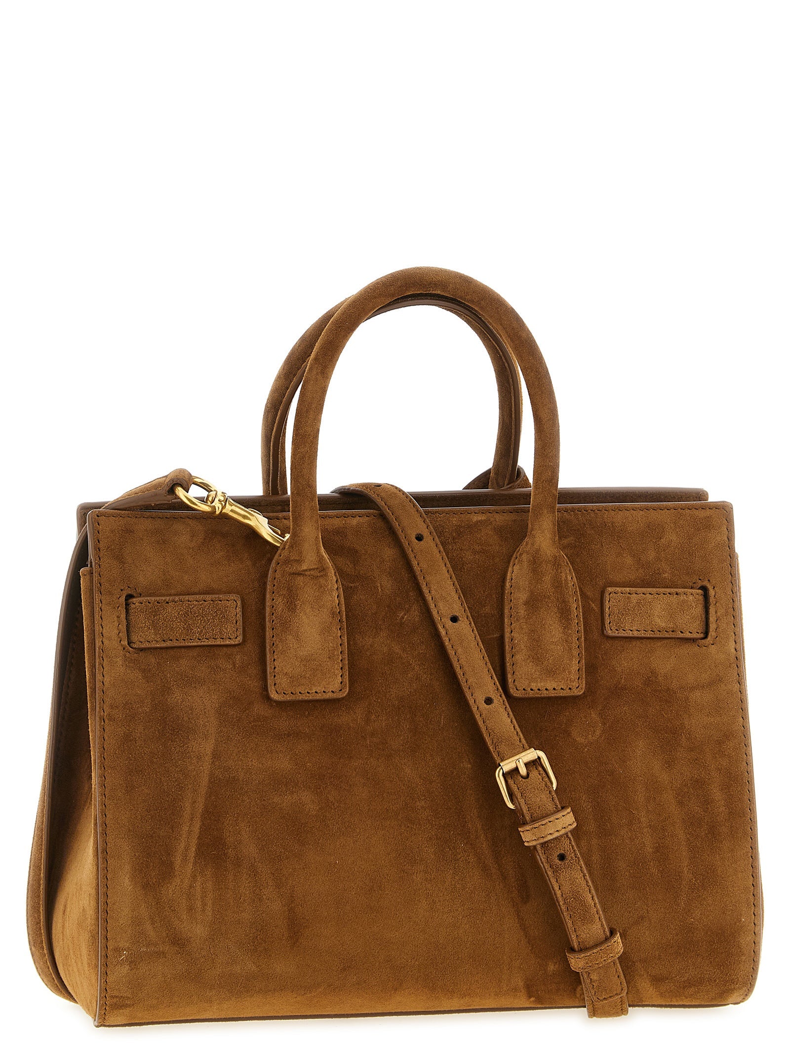 Saint Laurent Brown Calfskin Handbag Saint Laurent