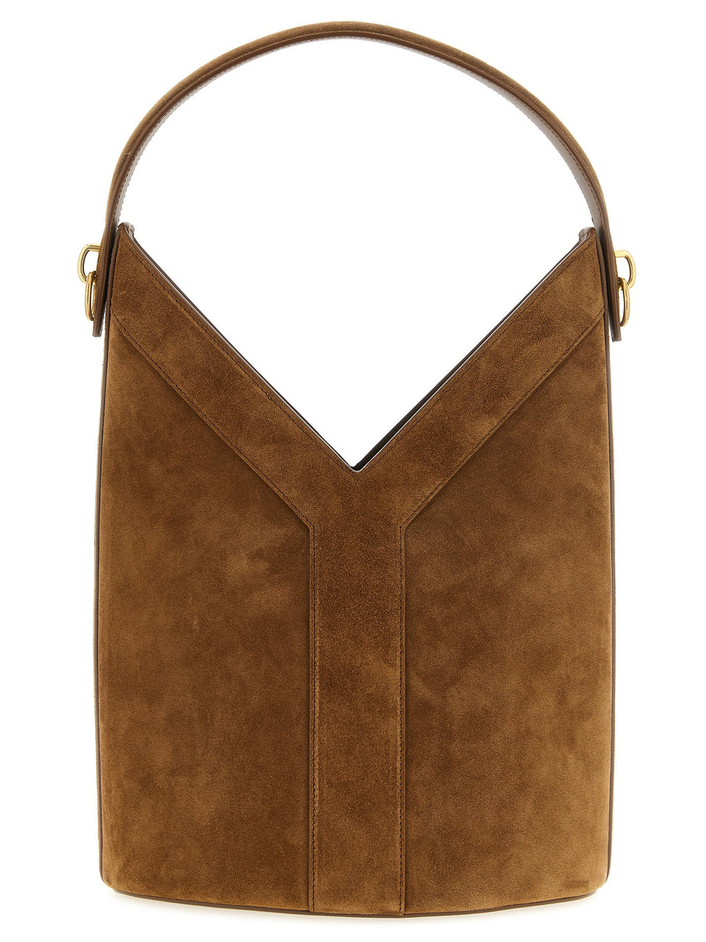 Saint Laurent Brown Calfskin Shoulder Bag Saint Laurent