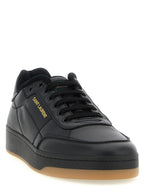 Saint Laurent Black Calfskin Low Top Sneakers Saint Laurent