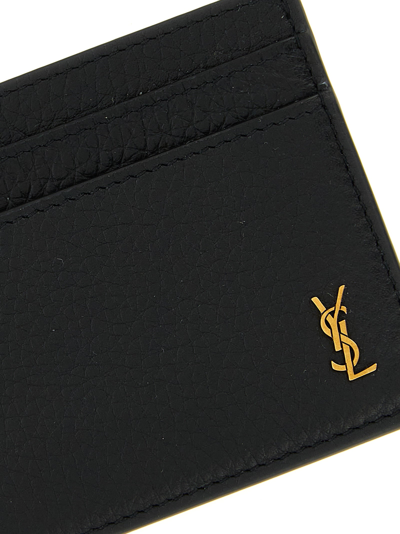 Saint Laurent Black Calfskin Cardholder Saint Laurent
