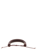 Saint Laurent Bordeaux Lamb Leather Bracelet Saint Laurent
